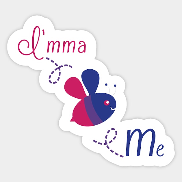 I'mma Bee Me (Bisexual Pride) Sticker by Last Candle Games